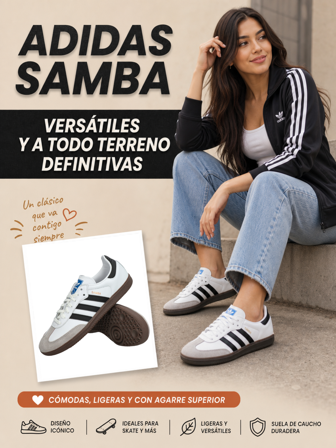 ADIDAS SAMBA I VERSÁTILES I DURADERAS