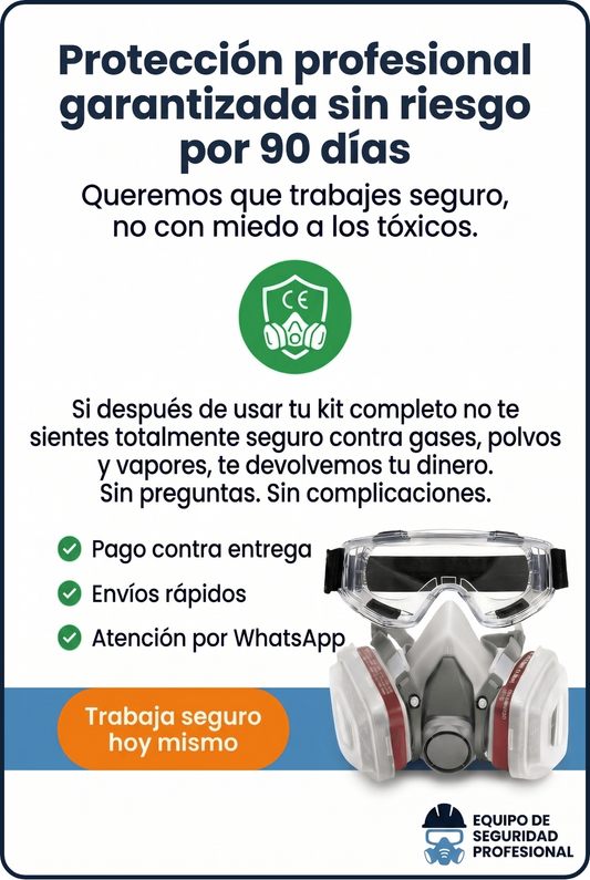 Kit Respirador 6200 + (Gafas protectoras).
